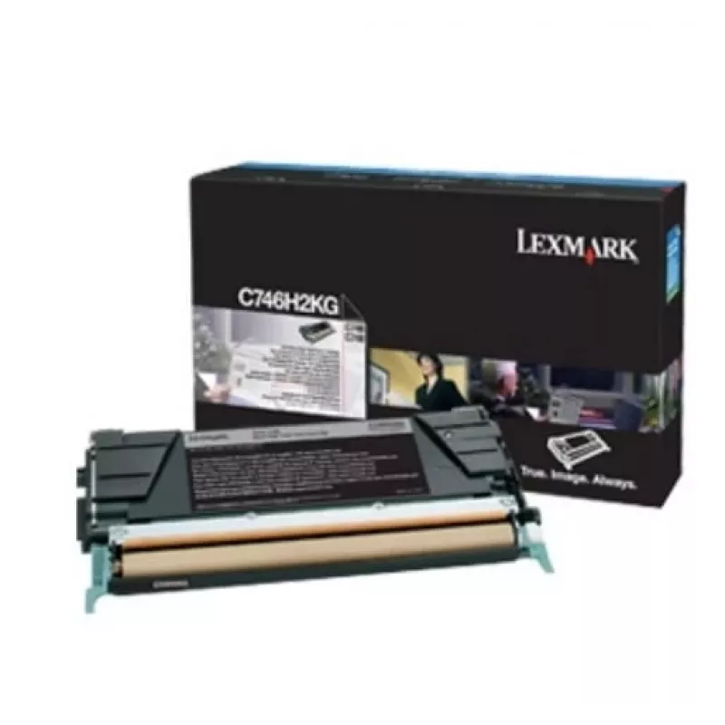 LEXMARK C746H3KG toner Lexmark preto empresarial 12000 páginas C746dn / C746dtn / C746n / C74