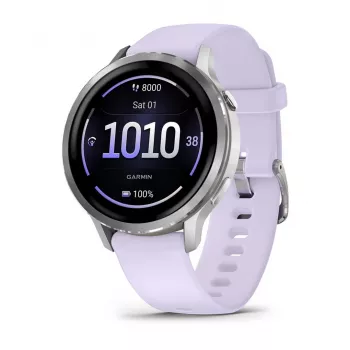 Garmin Venu 4 3,05 cm (1,2 polegadas) AMOLED 41 mm Digital 390 x 390 píxeis Ecrã tátil prateado Wi-Fi GPS (satélite)