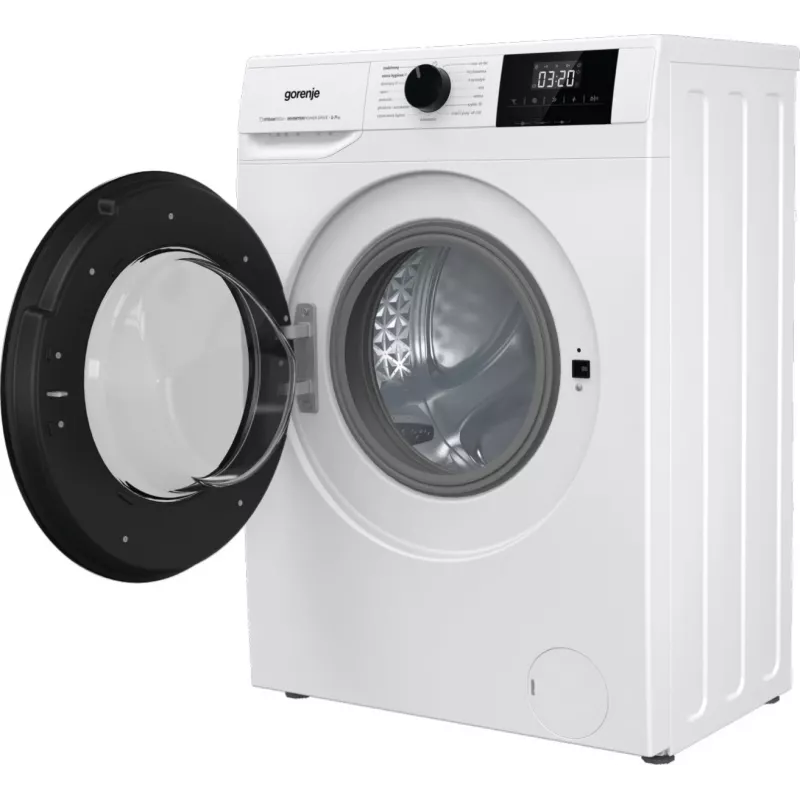 Máquina de lavar roupa de instalação livre Gorenje W3NGPI72SBS, 7 kg, 1200 rpm, motor inverter, vapor, 15 programas, branco