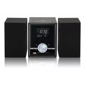 Sistema de áudio Torre Eltra JOWISZ BT CD USB preto – sistema de altifalantes de coluna com Bluetooth, leitor de CD e USB