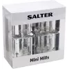 Saleiro e pimenteiro Salter 7605 CLXR Twin design compacto, a pilhas, moagem ajustável
