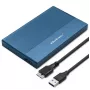Caixa externa para SSD/HDD de 2,5 polegadas QOLTEC 52276 USB 3.0 SATA até 2 TB