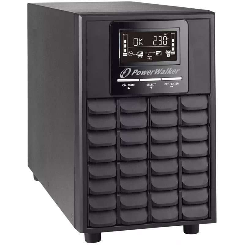 Fonte de alimentação ininterrupta (UPS) PowerWalker VFI 1000 CG PF1 dupla conversão (online) 1 kVA 1000 W 4 saídas AC