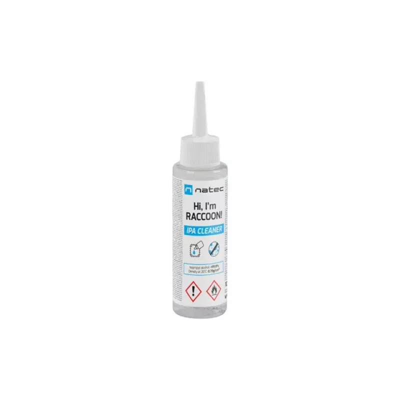 Limpa-álcool isopropílico NATEC Racoon 100 ml – limpa eletrónica e superfícies