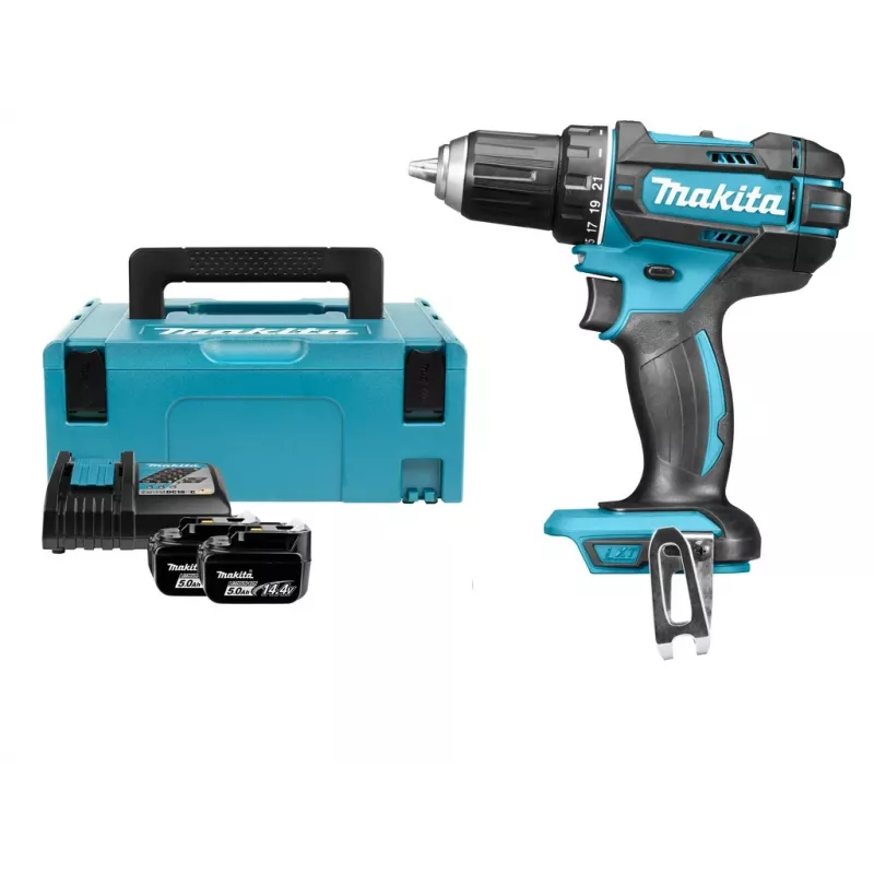 Berbequim aparafusador a bateria Makita, 18 V, 2x 5,0 Ah Li-Ion, 62/36 Nm, 1,7 kg, LED