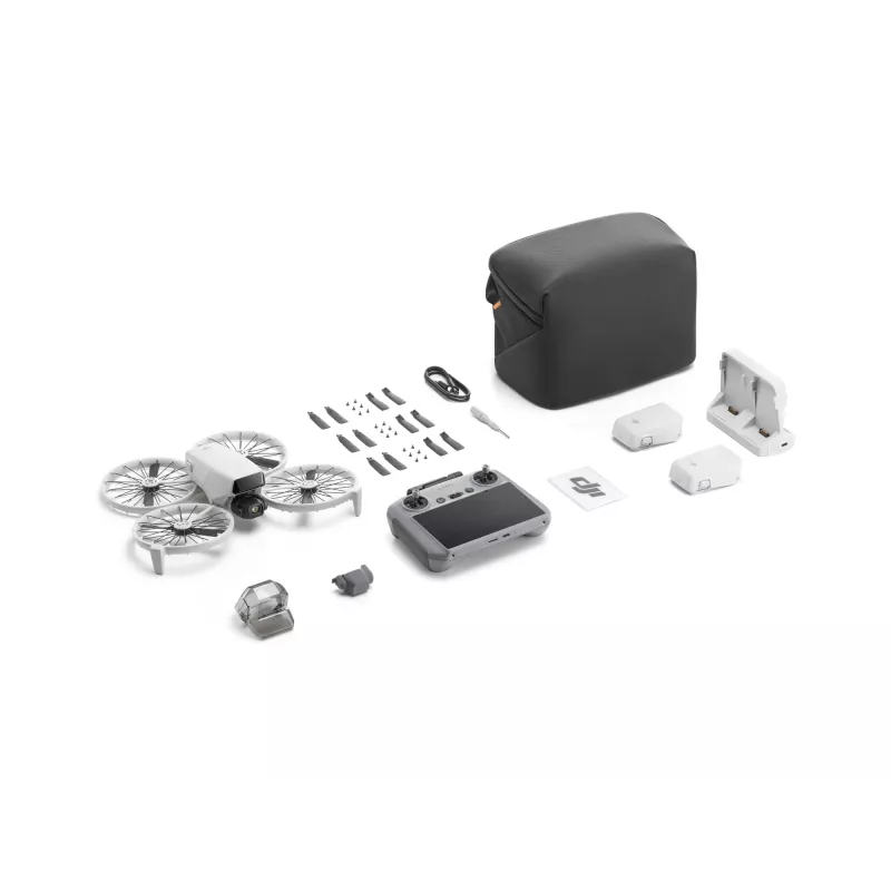DJI Flip Fly More Combo (DJI RC 2) drone com câmara, 4K/60fps HDR, 48 MP, CMOS de 1/1,3″, 3 baterias