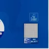 Oxford College caderno A4, 80 folhas, quadriculado com margem interior, 90 g/m², azul (100050358)