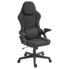 Cadeira gaming Deltaco DC130 Soft Woven Mesh preta (GAM-180)