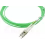 Cabo de patch de fibra ótica duplex BlueOptics, LC-UPC/LC-UPC bege, 10 metros, multimodo G50/125μm, OM5