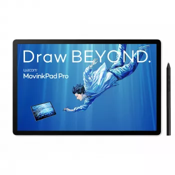 Wacom MovinkPad Pro 14, com fios e sem fios, 5080 lpi, 302 x 189 mm, USB/Bluetooth, 1 cm, caneta