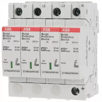 Para-raios ABB OVRT23N40-275PQ 2CTB803973R1100 — tipo OVRT23N40-275PQ, para sistemas TN/TT