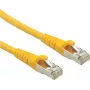 Roline - Cabo de patch - RJ-45 (M) para RJ-45 (M) - 1,5 m - SFTP, PiMF - CAT 6a - amarelo