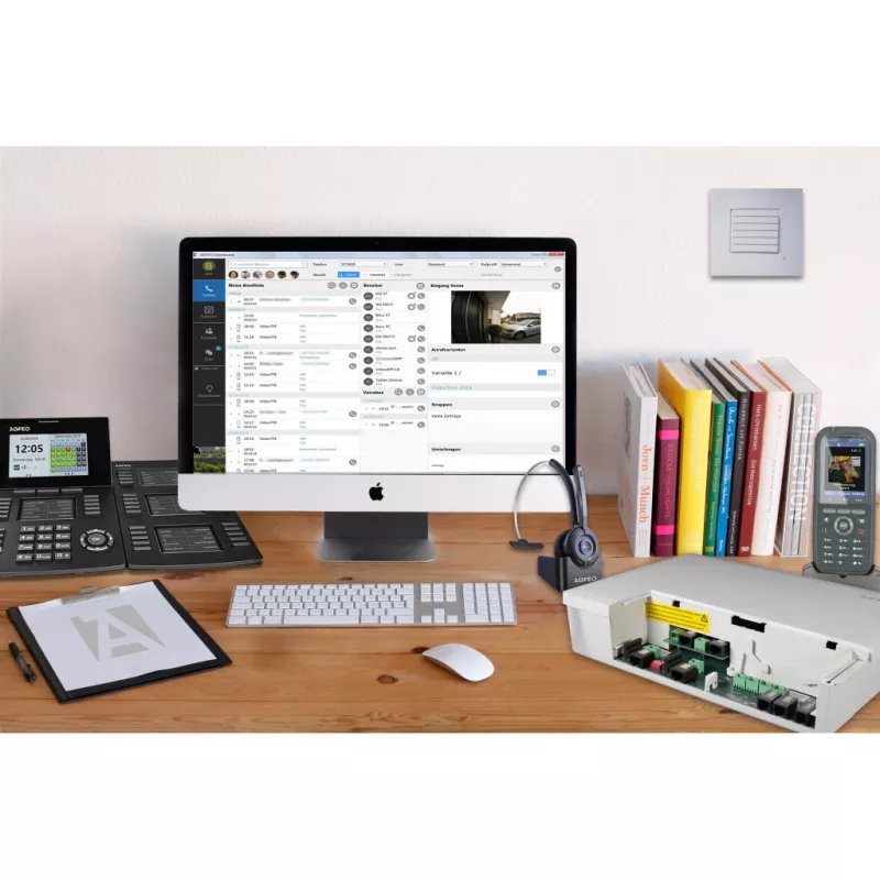 Central telefónica AGFEO Full-IP ES 548 armário de parede com 12 VoIP 6101515 1 (6101515)