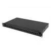 Painel de patch de fibra ótica LANBERG FOP1-24ST-FCB 1U 24xST / 24xFC montagem em rack preto