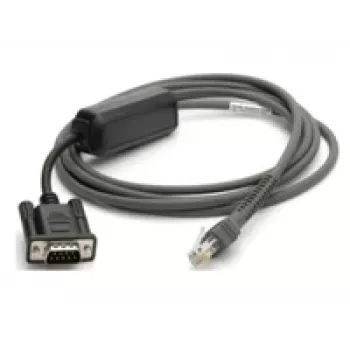 Cabo série Zebra CBA-R10-S07ZBR Preto 2,13 m DB9 RJ-45