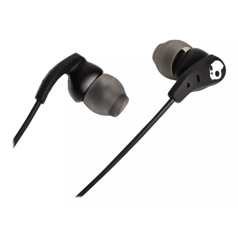 Skullcandy | Auscultadores desportivos | Conjunto | intra-auriculares | microfone | cancelamento de ruído | preto