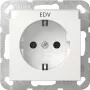 Tomada Schuko Gira System 55 Branco puro Modelo 445703