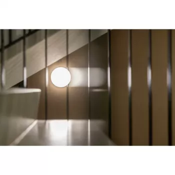 Plafonier Steinel RS PRO R20 basic SC LED 15,3 W, redondo 350×55 mm, branco, sensor de movimento, LED não substituível