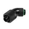 Conector BitsPower BP-MB45R2CPF-CC3U em latão para refrigeração líquida de computador, preto e verde