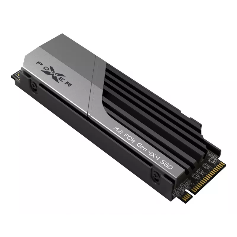 SSD M.2 NVMe Silicon Power 1 TB PCIe 4.0 (2280) — Leitura 7000 MB/s, Escrita 6000 MB/s, dissipador de calor, 3D-NAND, NVMe 2.0
