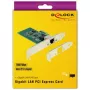 DeLock placa PCI Express > 1 x Gigabit LAN - adaptador de rede - PCIe 2.1 Low-Profile - Gigabit Ethernet