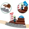 World - Conjunto de comboio com motor de corda, veículo de brincar