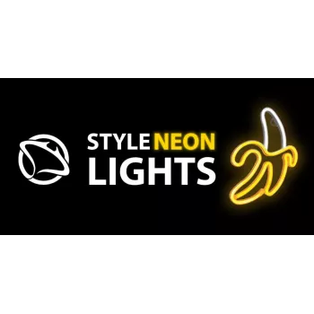 Luz néon decorativa MANTA SNL01WHT – design claro e colorido, iluminação de destaque de parede