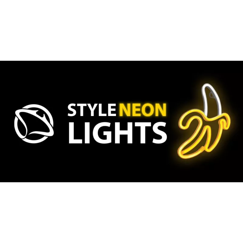 Luz néon decorativa MANTA SNL01WHT – design claro e colorido, iluminação de destaque de parede