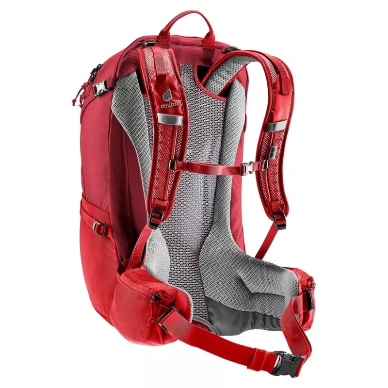 Mochila de caminhada Deuter Futura 27 mulher vermelha