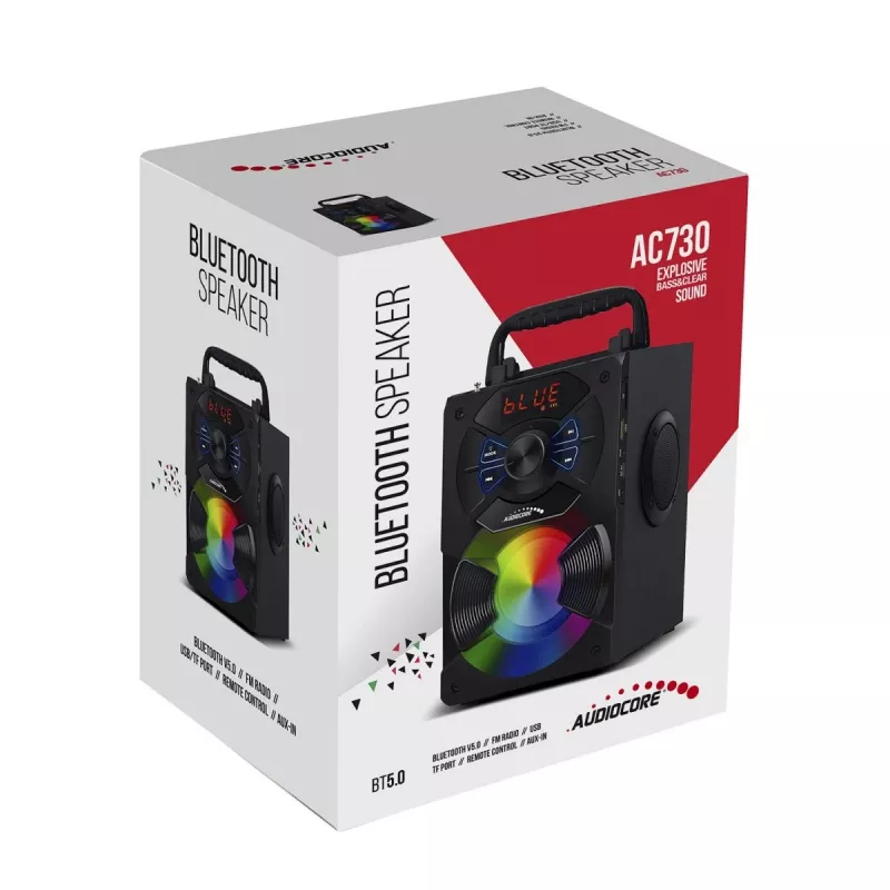 Altifalante Bluetooth Audiocore AC730, Preto