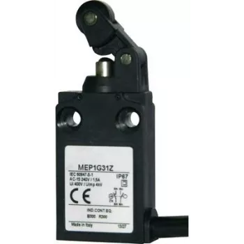 Interruptor de fim de curso Panasonic 24 V 5 A alavanca de rolete MEP1G31Z IP67 1 unid. (MEP1G31Z)