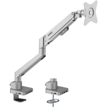 SpeaKa Professional SP-MM-600 suporte de secretária para monitor de 43,2 cm (17 inch) - 81,3 cm (32 inch) tecnologia de mola a gás, docking station integrada, inclinável, orientável (SP-10493144)