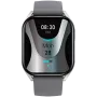 Canyon Chatter SW-58 CNS-SW58SS smartwatch, IPS de 1,8″, chamadas BT, cinzento prateado