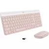 Logitech Slim Wireless Combo MK470 - conjunto teclado-rato - sem fios - 2,4 GHz - QWERTY - rosa (920-011314)