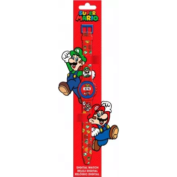 Relógio de pulso infantil Euroswan Super Mario — relógio de criança analógico/digital, modelo GSM4234