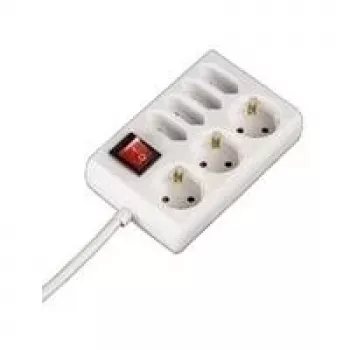 Hama 00108848 Extensão elétrica 1,4 m 7 tomadas AC branca