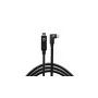 Tether Tools TetherPro USB-C para USB-C em ângulo reto preto
