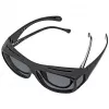 Óculos de sol WEDO 271 48599 oval, wrap-around, unissexo, lentes polarizadas, design sobre-óculos