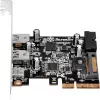 SilverStone ECU05 - adaptador USB - PCIe 2.0 x2 Low Profile - USB 3.1 Type-C x 1 + USB3.0 x 2 + USB3.0 (interno) x 2 (SST-ECU05)