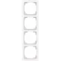 Moldura de cobertura BJ 4 módulos 1724-44M Busch-art linear branco estúdio mate 1 (2CKA001754A4862)