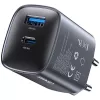 Carregador T66 45W CC290 GaN carregamento rápido prateado