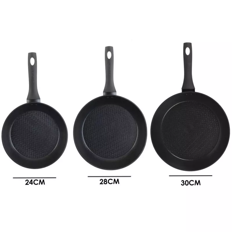 Conjunto de frigideiras Salter BW08773 3 peças — frigideiras antiaderentes 20/24/28 cm