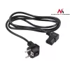 Cabo de alimentação com ficha angular de 3 pinos 5M EU MCTV-804