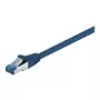 Cabo de rede Wentronic Goobay CAT 6a Patch, S/FTP (PiMF), azul, 0,5 m – LSZH sem halogéneos, cobre (93656)
