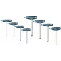 Conjunto de chaves Allen Gedore 3037371 – conjunto de chaves Allen de 8 peças, tamanhos variados, cromo-vanádio