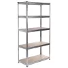 Estante de armazém GreenBlue GB378 metal galvanizado 5 prateleiras, aço galvanizado, 900×400 mm, máx. 75 kg por prateleira