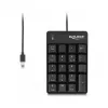 Teclado numérico DeLOCK 12108 USB preto 19 teclas 1,6 m cabo