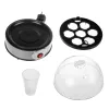 Cozedor de ovos GreenBlue GB572, cozedor elétrico a vapor, 400 W, capacidade 7 ovos, prateado, dureza ajustável