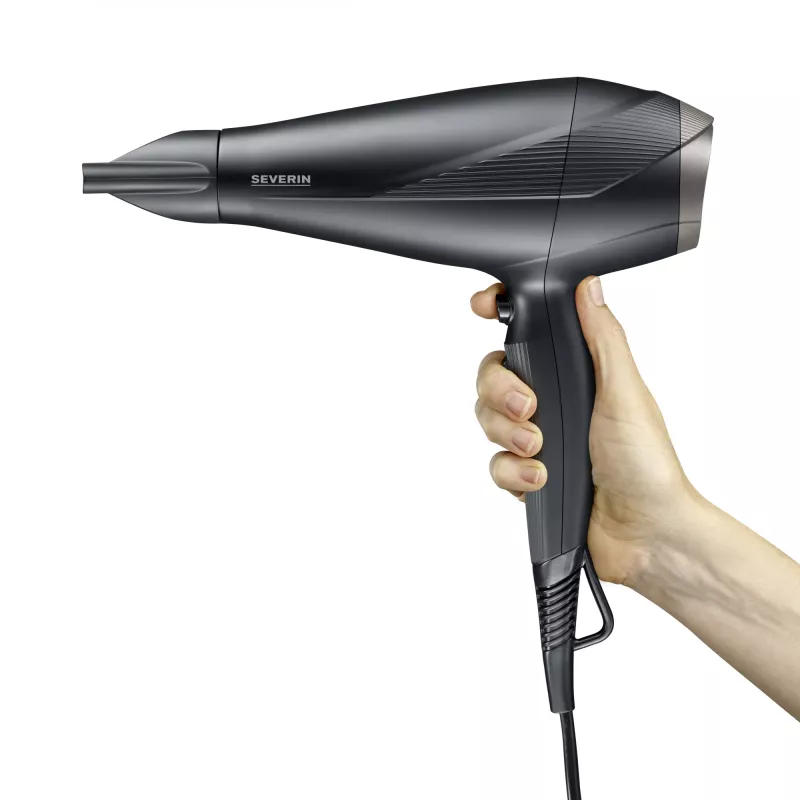 Severin HT 0167 secador de cabelo, 2300 W, preto/prateado