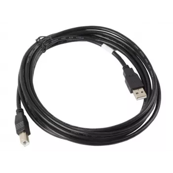 Cabo USB Lanberg CA-USBA-10CC-0030-BK 3 m USB 2.0 USB B preto (CA-USBA-10CC-0030-BK)